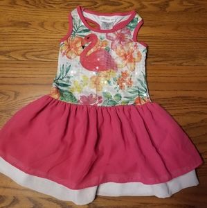 3T flamingo dress